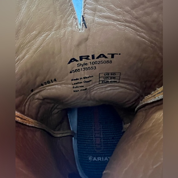 Ariat Double Down genuine caiman belly square toe 9D - Picture 9 of 9